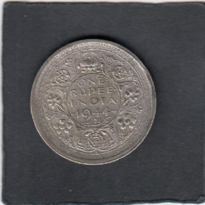 Beschrijving: 1 Rupee GEORGIUS VI  